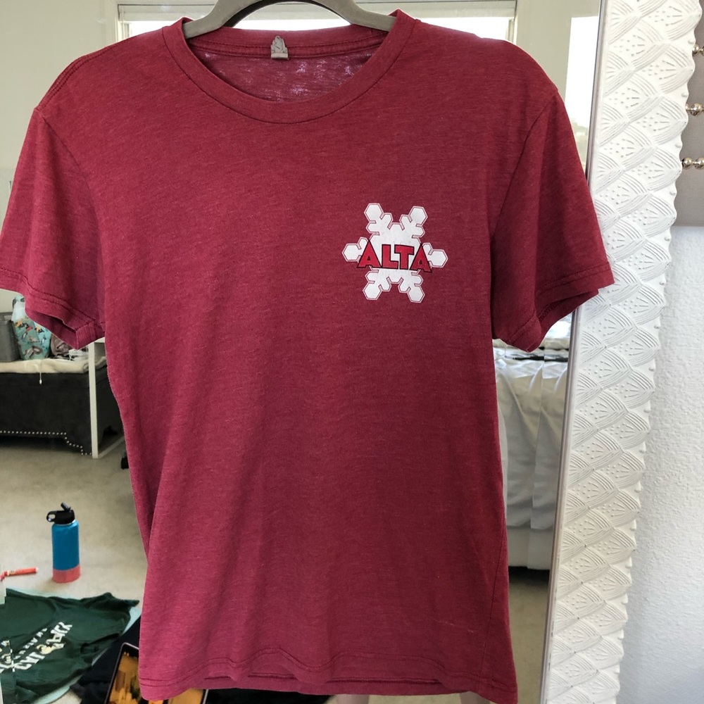 ALTA Ski area Utah red t-shirt